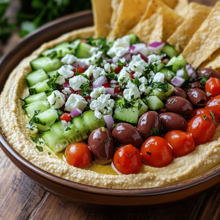 Greek Style Loaded Hummus is not just a dish; it’s a celebration of the rich flavors and vibrant colors of Mediterranean cuisine. This dish has gained tremendous popularity in recent years, becoming a staple for those seeking a healthy appetizer, snack, or even a light meal. The appeal of Greek Style Loaded Hummus lies in its ability to combine the creamy, nutty goodness of traditional hummus with fresh, zesty toppings that make it visually stunning and incredibly delicious.