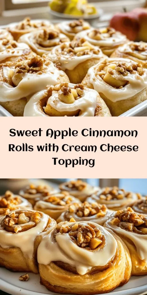 Indulge in the warm, comforting flavors of these homemade Apple Cinnamon Rolls topped with luscious cream cheese frosting. With a soft, pillowy dough and a sweet apple filling, this delightful treat is perfect for brunch or a cozy dessert. Easy to make and utterly delicious, these rolls are sure to impress family and friends. Follow the step-by-step guide to bake a batch that fills your home with the sweetest aroma. Enjoy them warm for the ultimate experience!