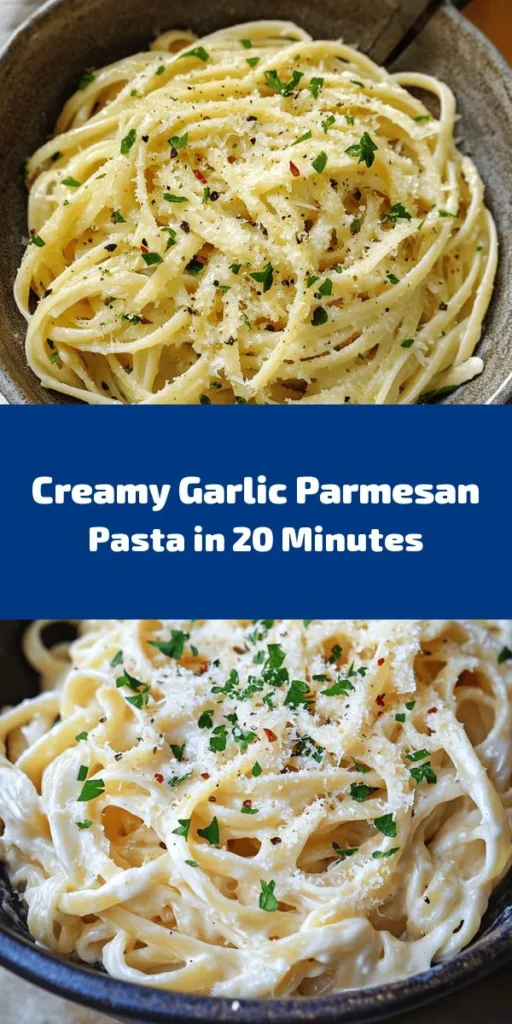 Indulge in this Garlic Parmesan Pasta Delight that's sure to impress! In just 20 minutes, you can whip up a creamy and flavorful dish using simple ingredients like spaghetti, garlic, butter, and freshly grated Parmesan. The rich sauce is enhanced with a touch of lemon zest and fresh parsley, giving it a delightful freshness. Perfect for a weeknight dinner or a cozy gathering, this pasta is a must-try for any garlic lover! Enjoy a bowl of comfort today!
