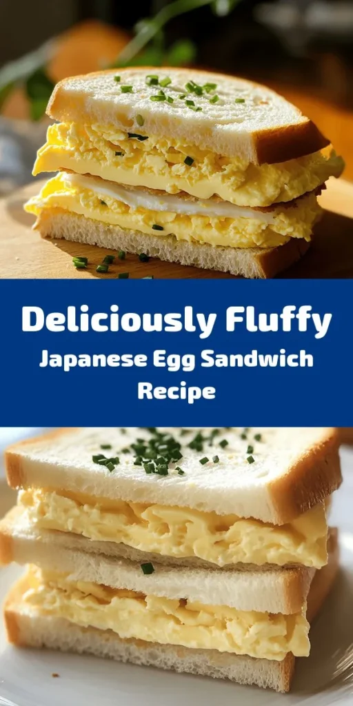 Experience the delightful simplicity of a fluffy Japanese egg sandwich, or Tamago Sando! This easy recipe features creamy mashed eggs mixed with Kewpie mayo, a hint of mustard, and optional chives for an added flavor boost. Sandwiched between soft white bread, these delicious bites are perfect for breakfast, lunch, or a quick snack. Enjoy them fresh or take them on a picnic for a tasty treat! Prep in just 10 minutes for 2-3 satisfying sandwiches.