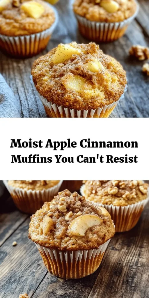 Treat yourself to these irresistible moist apple cinnamon muffins that are perfect for breakfast or a cozy snack! With a delightful mix of diced apples, warm spices, and optional walnuts for added crunch, these muffins are super easy to make. Simply combine the wet and dry ingredients, fold in the apples, and bake until golden. Enjoy them warm or at room temperature—either way, they're a delicious way to embrace fall flavors any time of year!