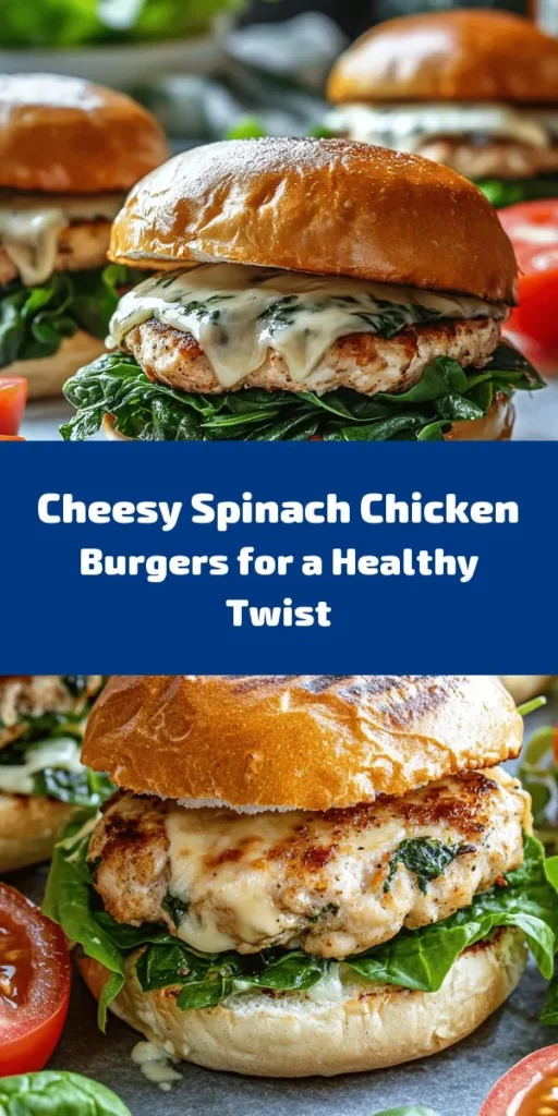 Savor the flavors of these delicious White Cheddar & Spinach Chicken Burgers! Made with tender ground chicken, fresh spinach, and rich white cheddar, these burgers are a hit for any meal. Simply mix the ingredients, form into patties, and cook to perfection. Serve on toasted buns with your favorite toppings for a delightful twist on a classic. Great for dinner or a weekend barbecue! Try this easy recipe and impress your family and friends!